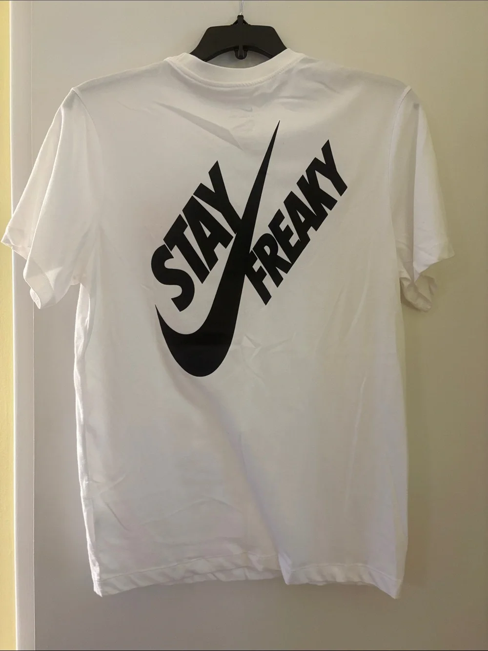 Nike White Short Sleeve Tee Stay Freaky Giannis Antetokounmpo